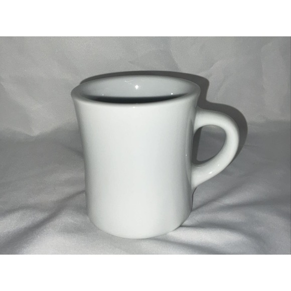 VTG Rego Fine Porcelain Heavy Restaurant Ware White Coffee Tea Mug Cup - Picture 3 of 6